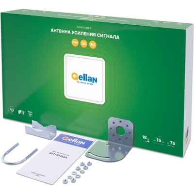 Gellan 3G-18 панельная Антенна, 2G/3G, 18 дБ Gellan 3G-18 панельная Антенна, 2G/3G, 18 дБ