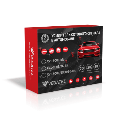 Комплект репитера для автомобиля Vegatel AV1-900E-kit Комплект репитера для автомобиля Vegatel AV1-900E-kit